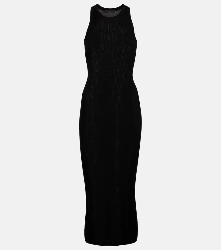 Cotton jersey midi dress
