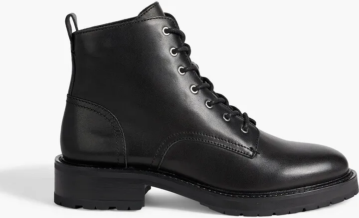 Cannon leather combat boots