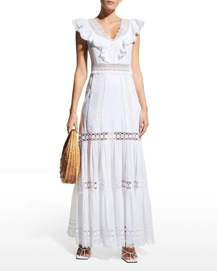 Aida Long Lace Dress
