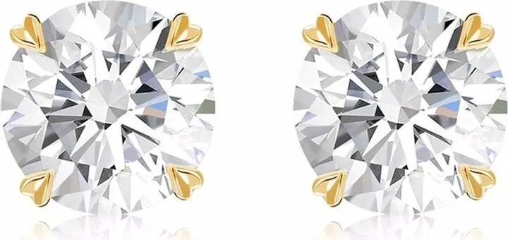 18kt yellow gold Windsor 1.80ct diamond stud earrings