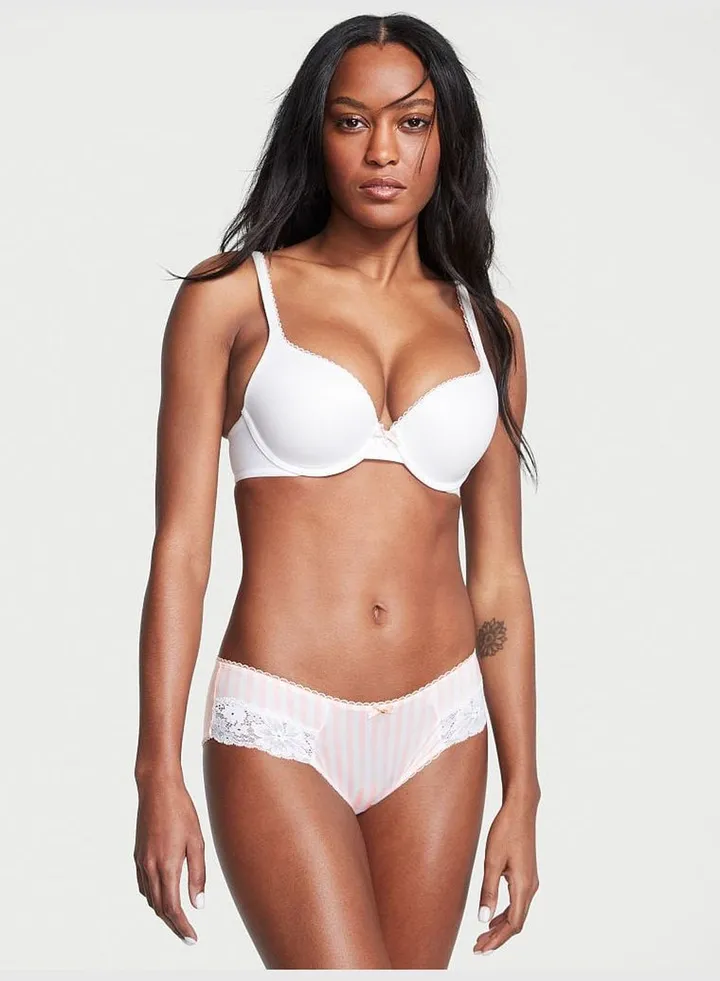 Lace-Inset Hiphugger Panty