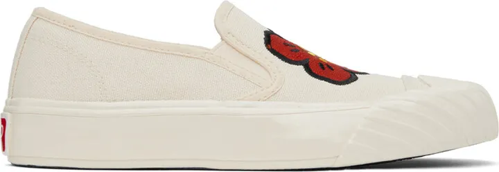 Kenzo Off-White Kenzo Paris Kenzoschool Slip-On Sneakers