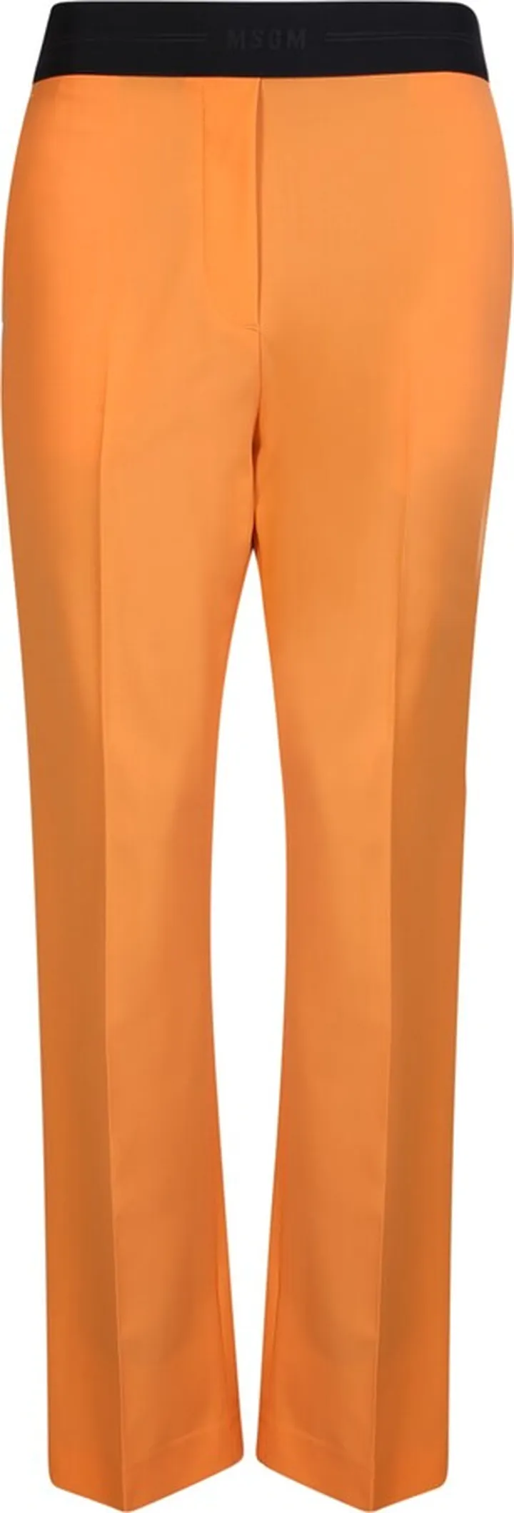Straight Leg Orange Trousers