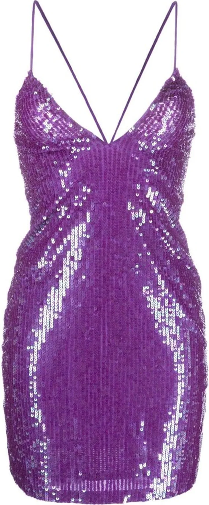 Sequin-Embellished Mini Dress