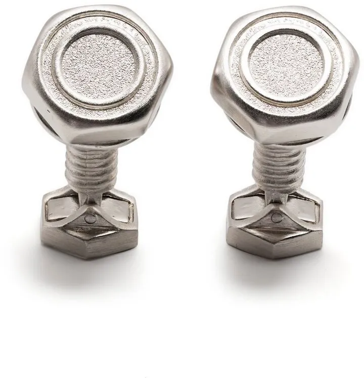 Hex nut and bolt cufflinks