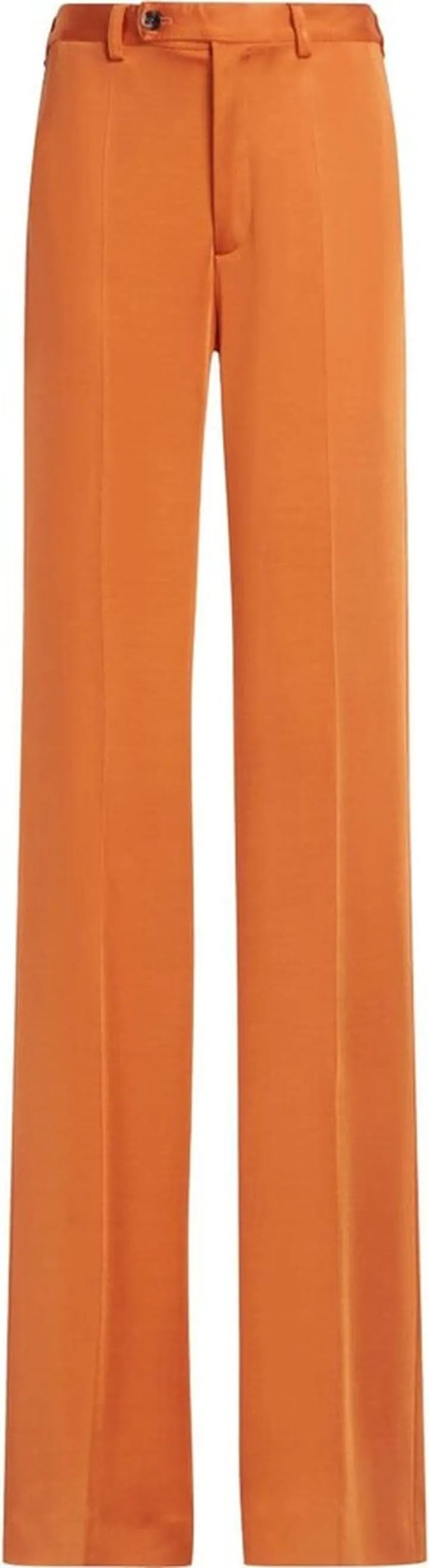 Pressed-Crease Straight-Leg Trousers