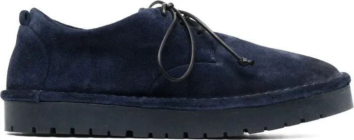 Lace-Up Suede Oxford Shoes
