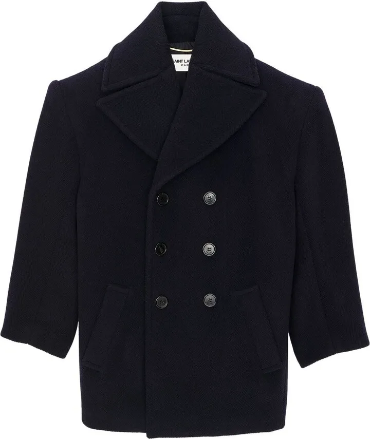 Double-Breasted Wool Coat