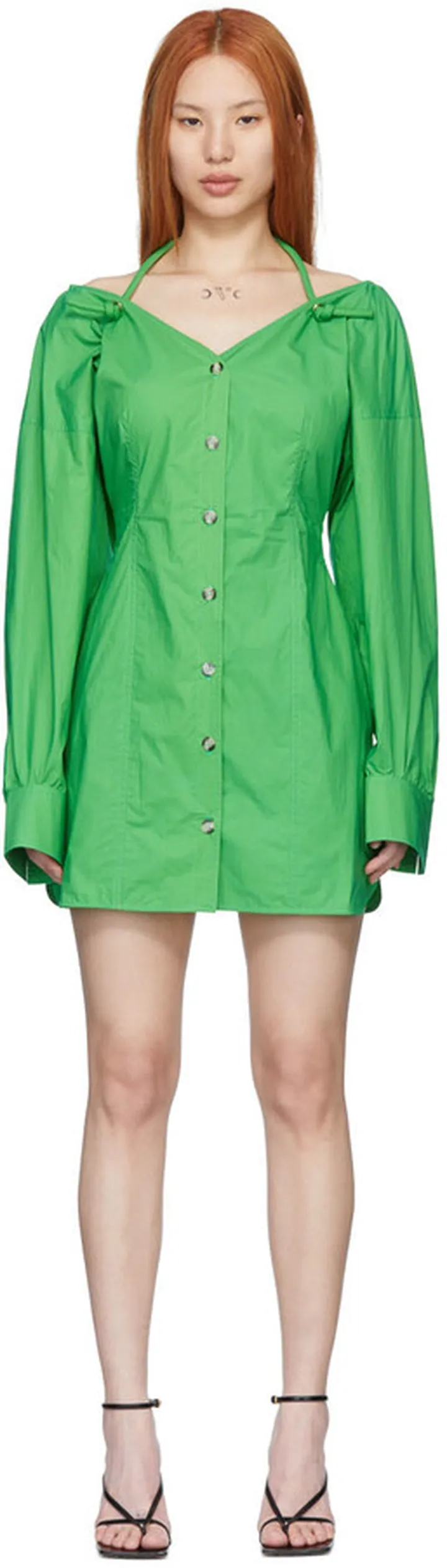 Nanushka Green Alyssa Mini Dress