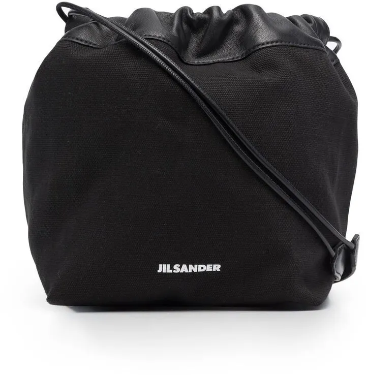 Logo Drawstring Shoulder Bag