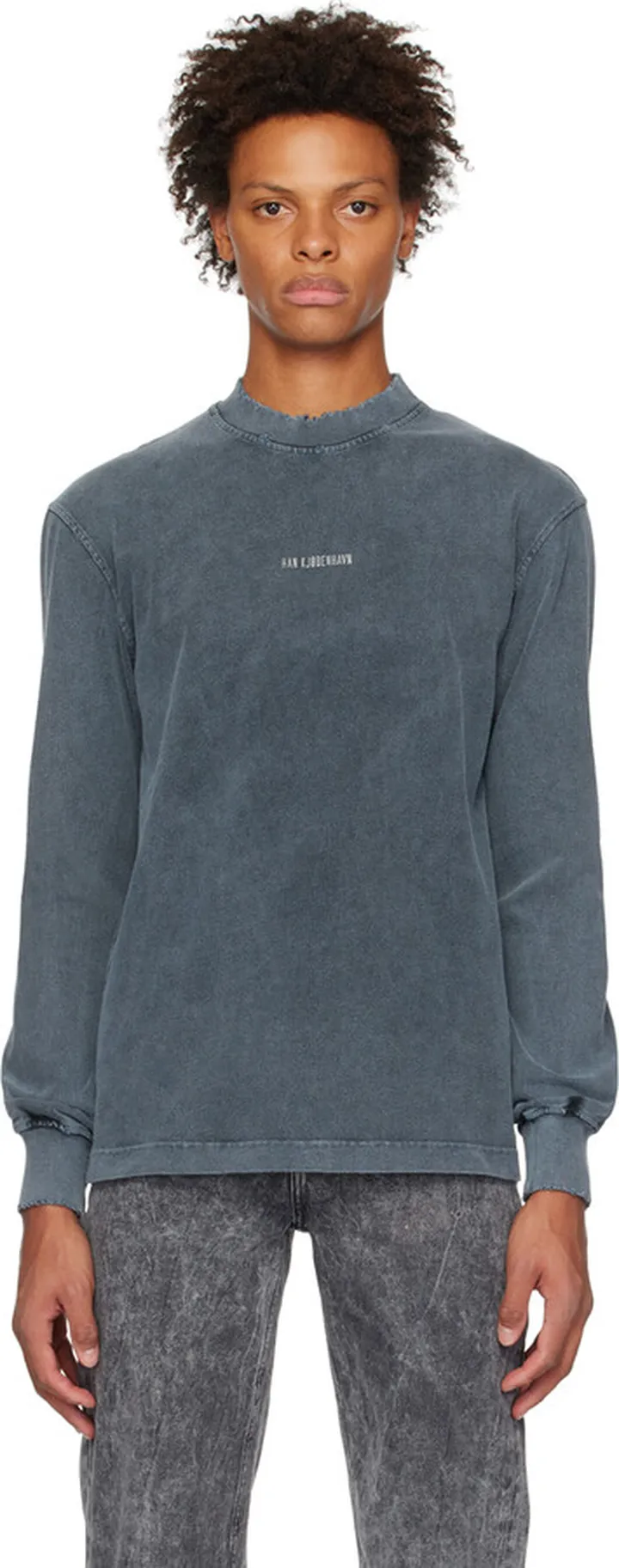 Han Kjobenhavn Gray Distressed T-Shirt