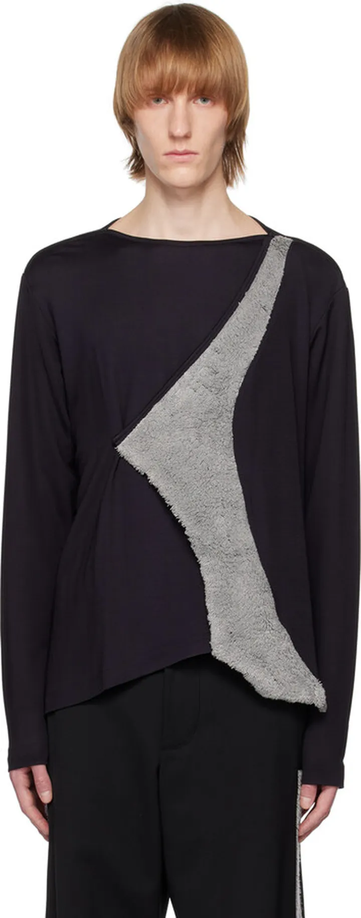 Kiko Kostadinov Navy Zlatyu Long Sleeve T-Shirt