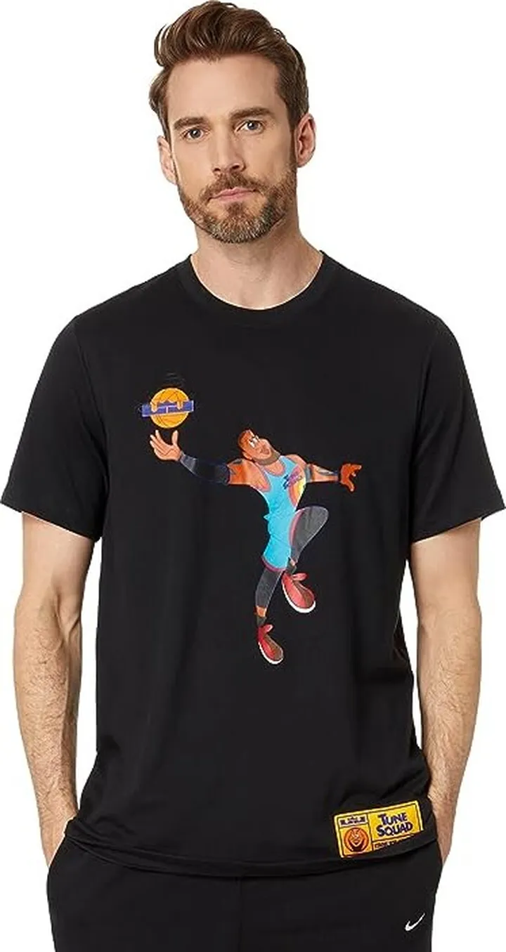 Nike Lebron Space Jam Tee (Black) Men's Clothing
