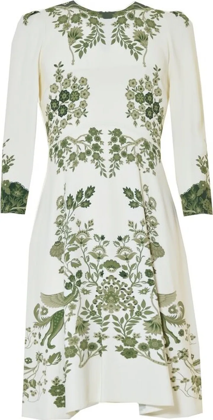 Etro Floral Printed Long-Sleeved Midi Dress