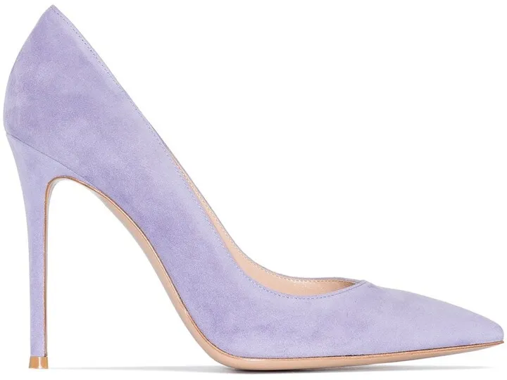 105mm Suede Pumps