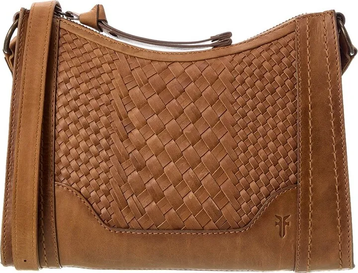 Frye Melissa Basket Woven Zip Crossbody