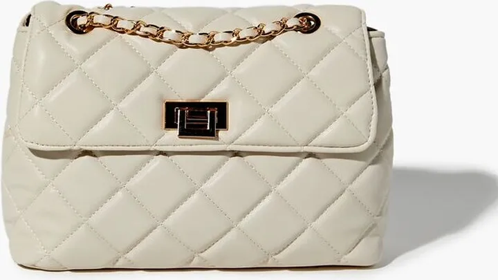 Quilted Faux Leather Handbag