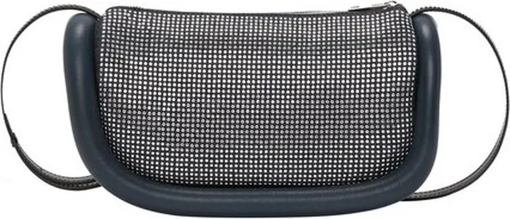 Bumper-12 leather crossbody bag with crystal