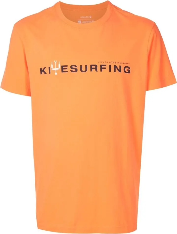 slogan-print short-sleeve T-shirt