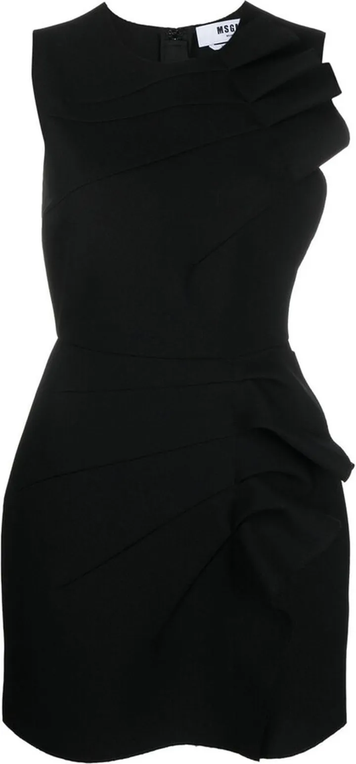 Ruffle-Trim Mini Dress