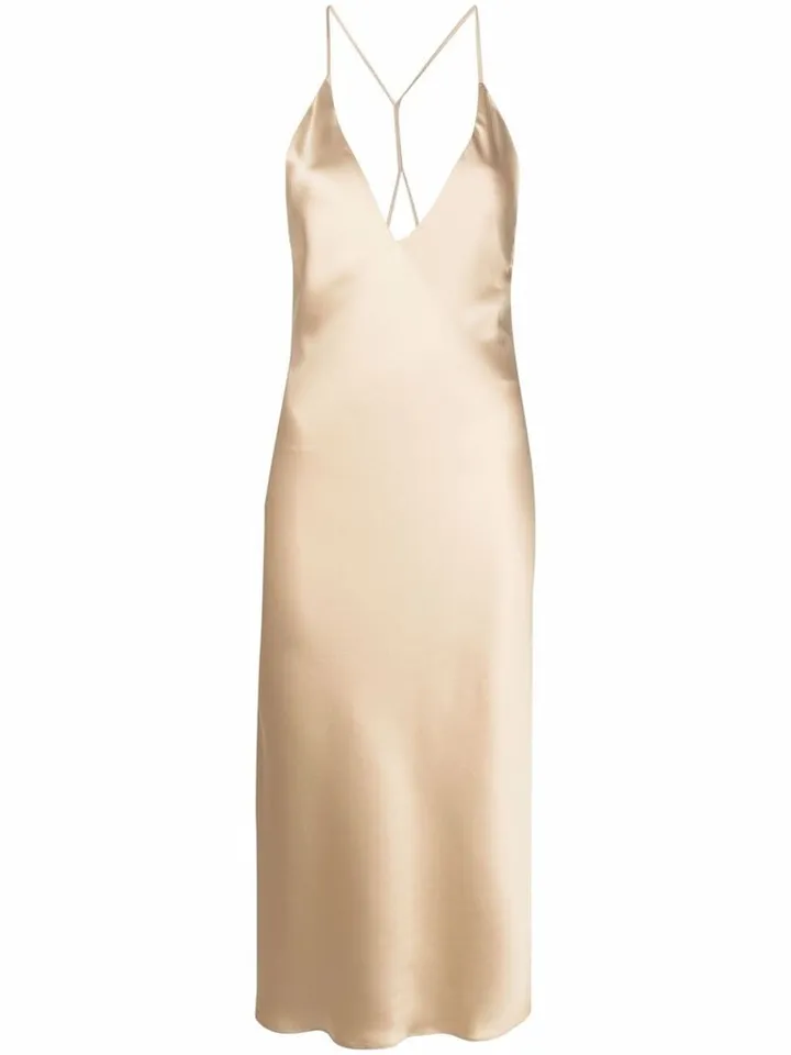 V-neck strappy dress