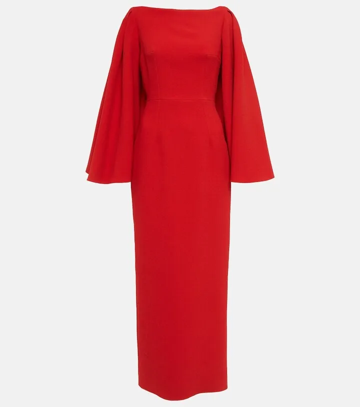 Niesha crepe midi dress