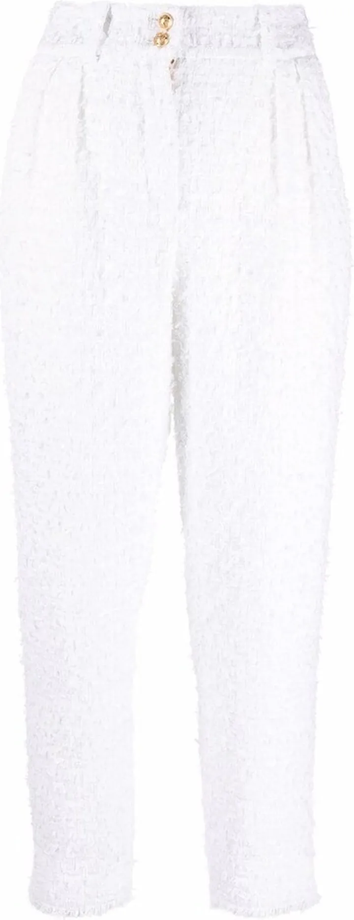 Cropped Tweed Trousers