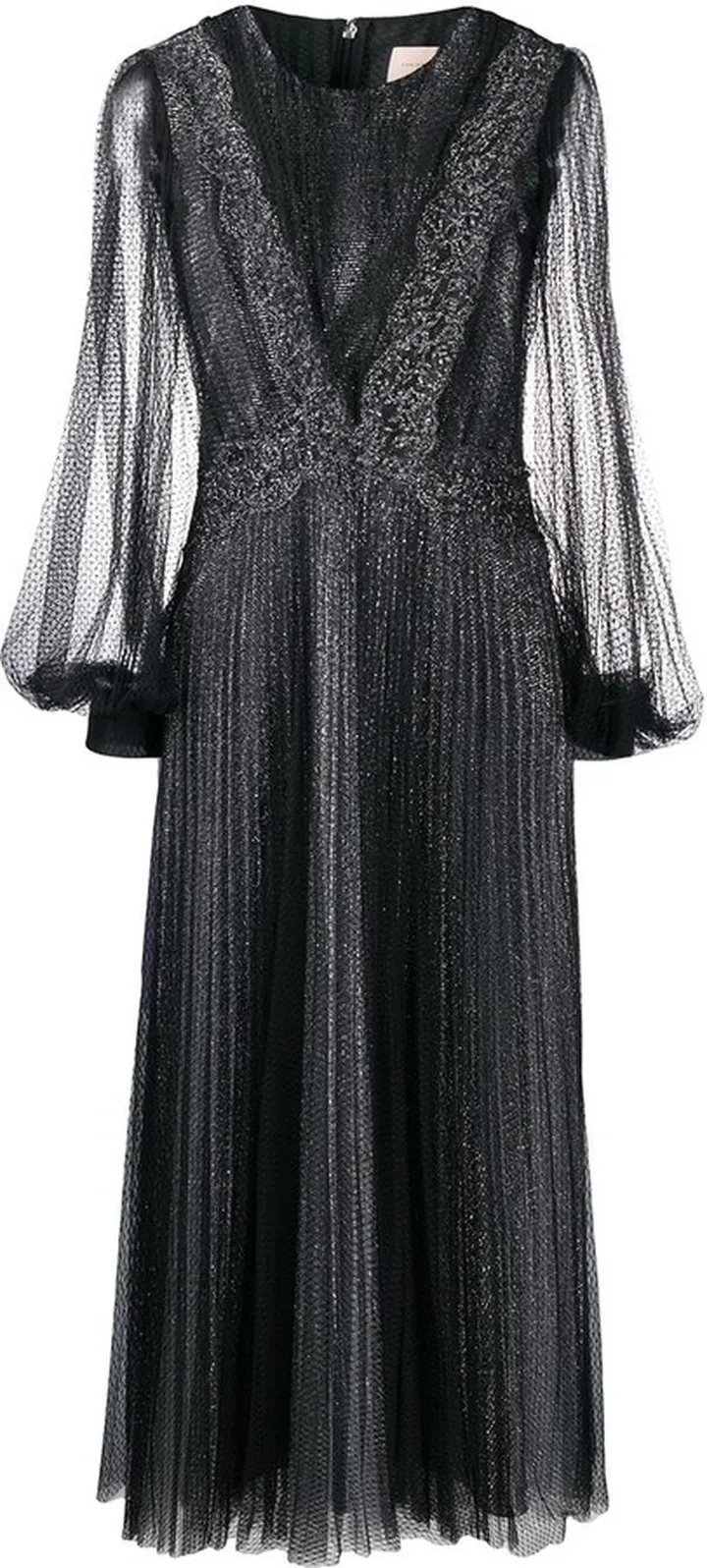 Glitter Tulle Pleated Dress