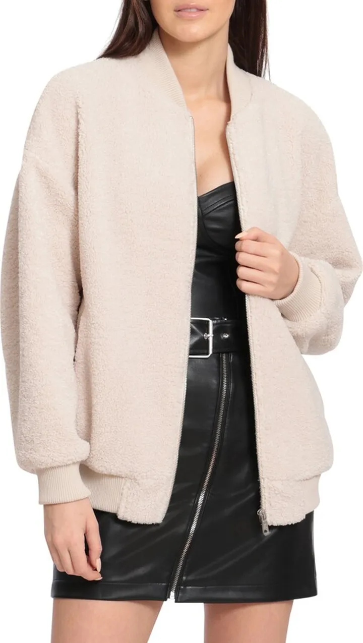Faux Fur Bomber Jacket