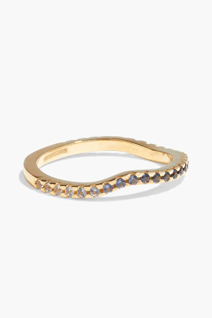 24-karat gold plated Siamite ring