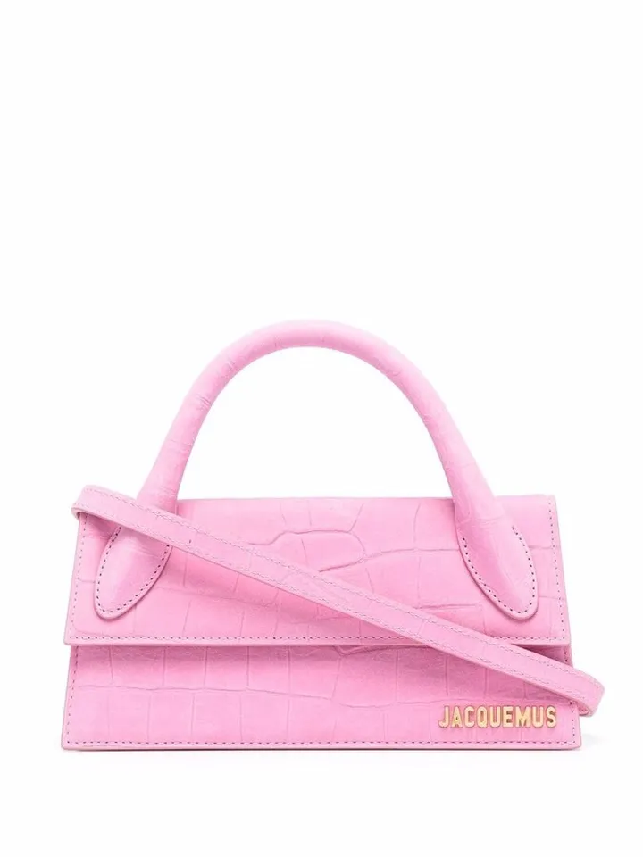 Le Chiquito Long crocodile-effect tote bag