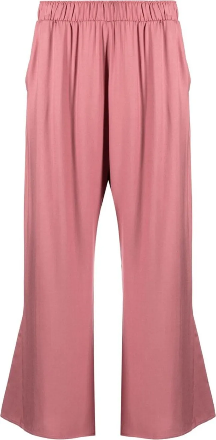Straight-Leg Elasticated-Waist Trousers