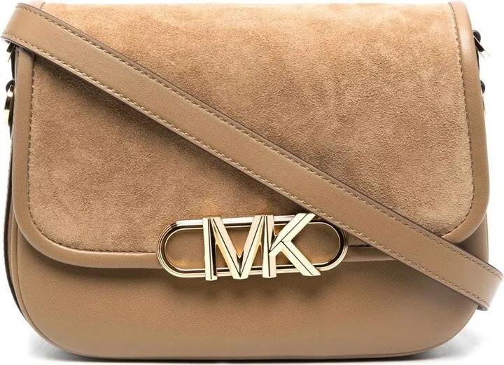 medium Parker suede crossbody bag