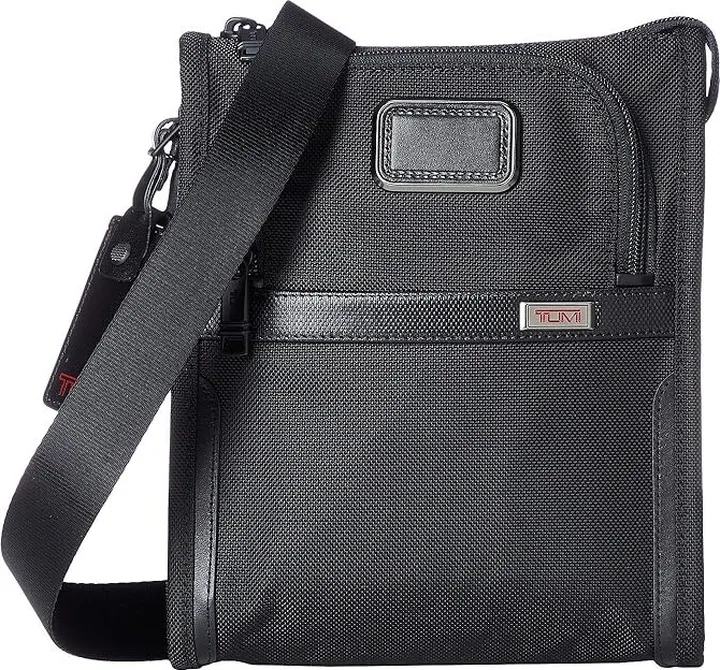 Tumi Alpha 3 Pocket Bag Small (Black 1) Handbags