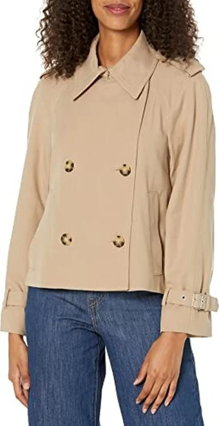 Club Monaco Women's Cropped Soft Trench