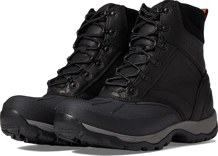 L.L.Bean Storm Chaser Boot 5 Lace Leather (Black) Men's Shoes