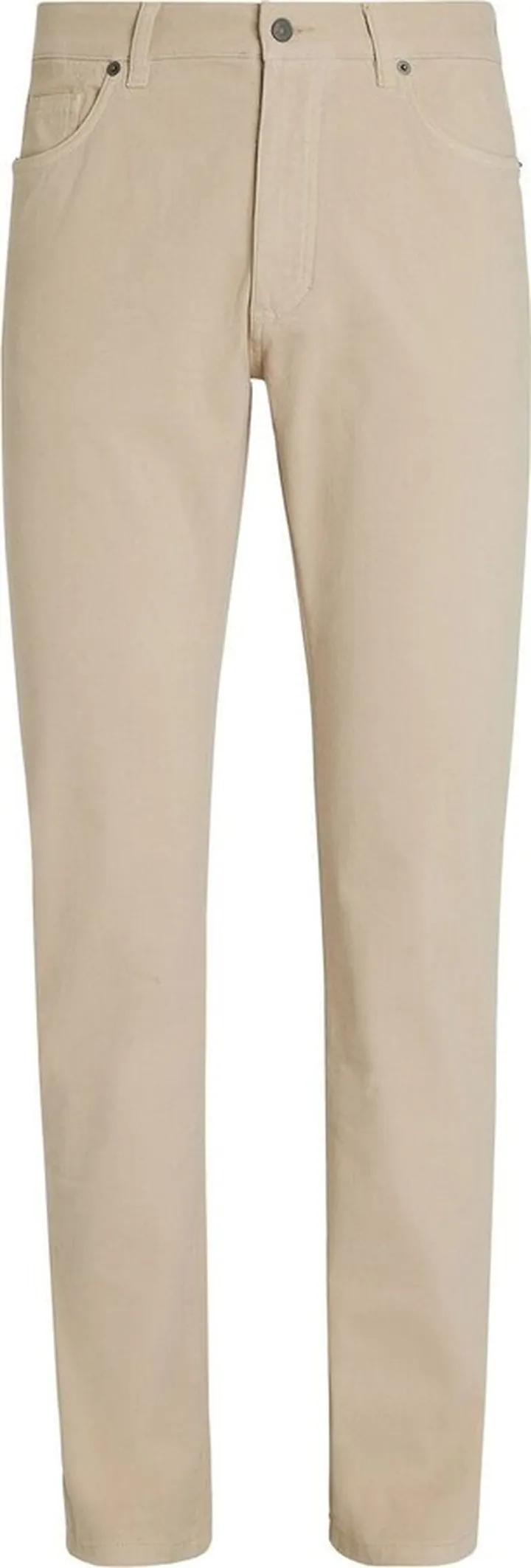 Garment-Dyed Tapered Jeans