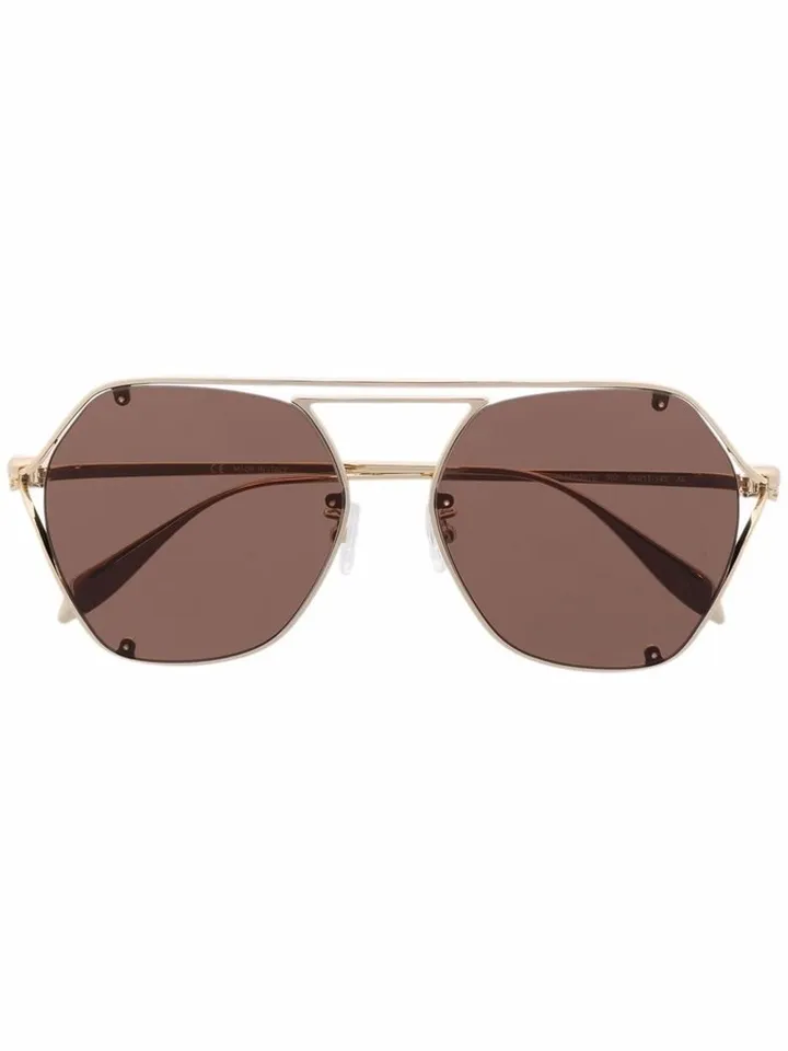 Geometric-Frame Sunglasses