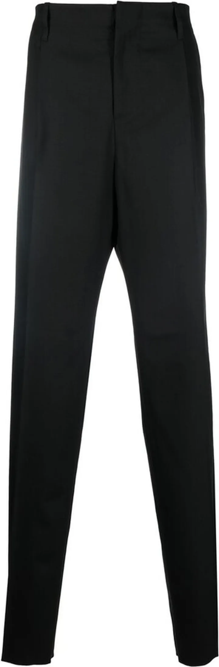 Straight-Leg Twill Trousers