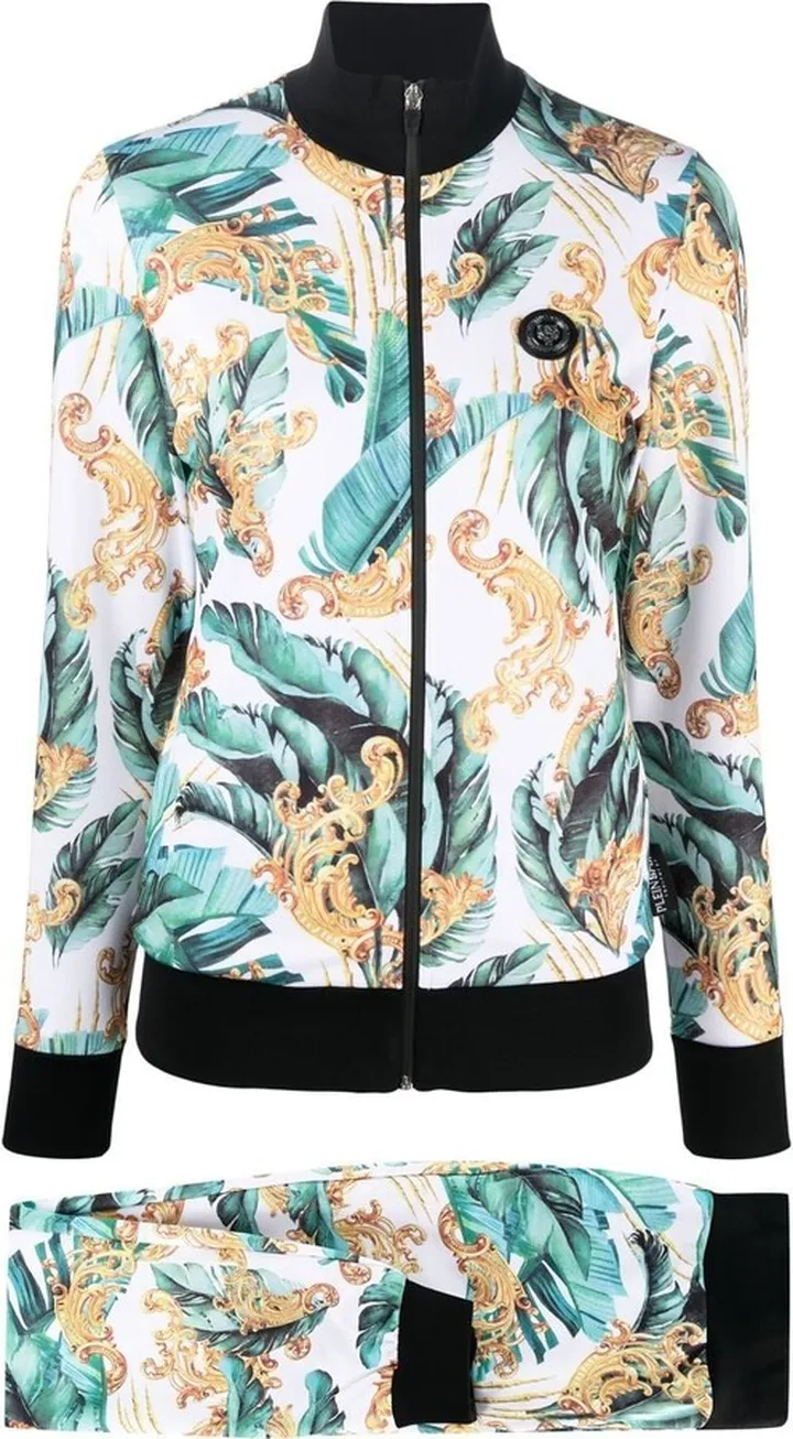 Floral-Print Track Pants