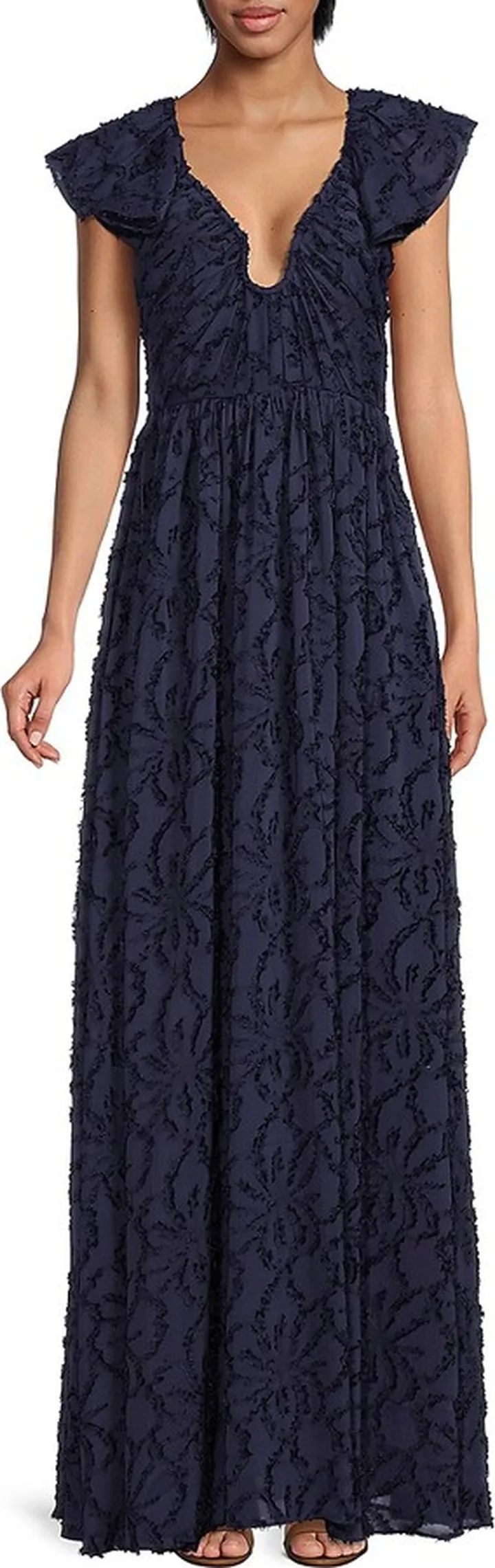 Leonie Lace A Line Gown