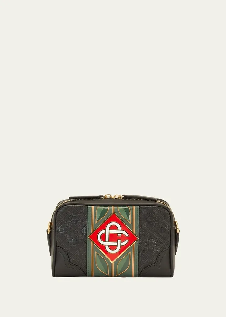 Men's Monogram Leather Crossbody Bag