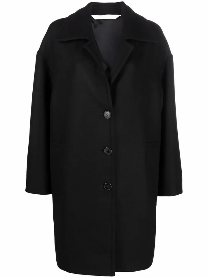 Logo-Print Oversized Coat