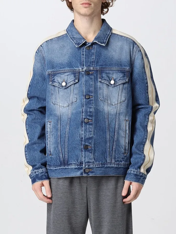 Palm Angels Indigo Track denim jacket