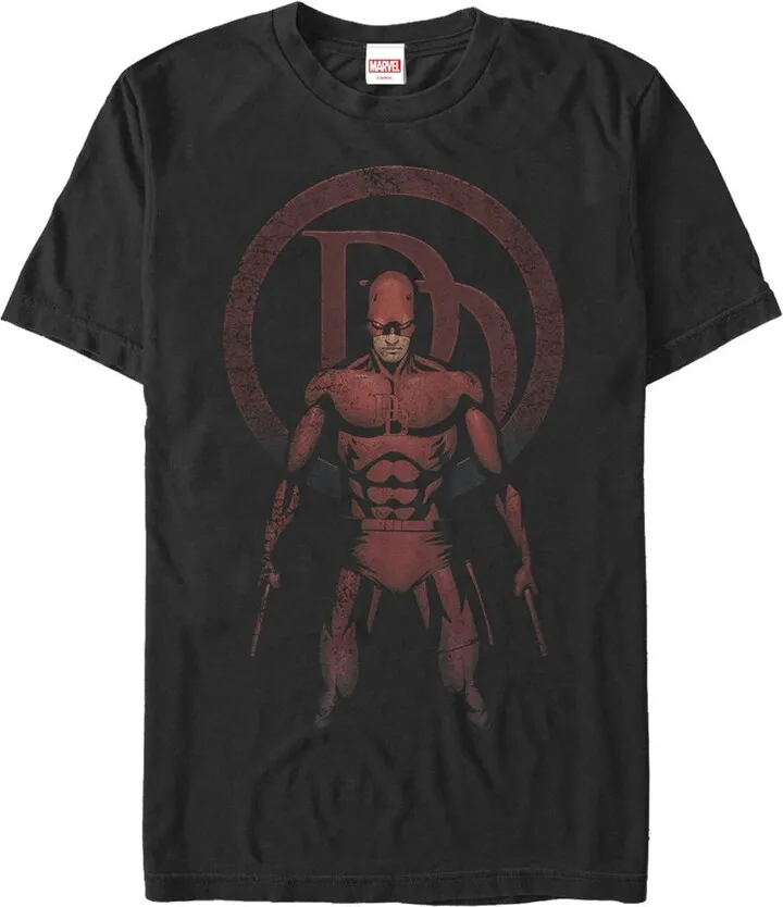 Men's Marvel Daredevil Shadows T-Shirt - Black - 2X Large