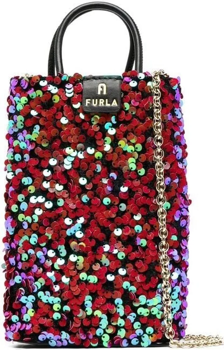 Mini Sequin-Embellished Tote Bag