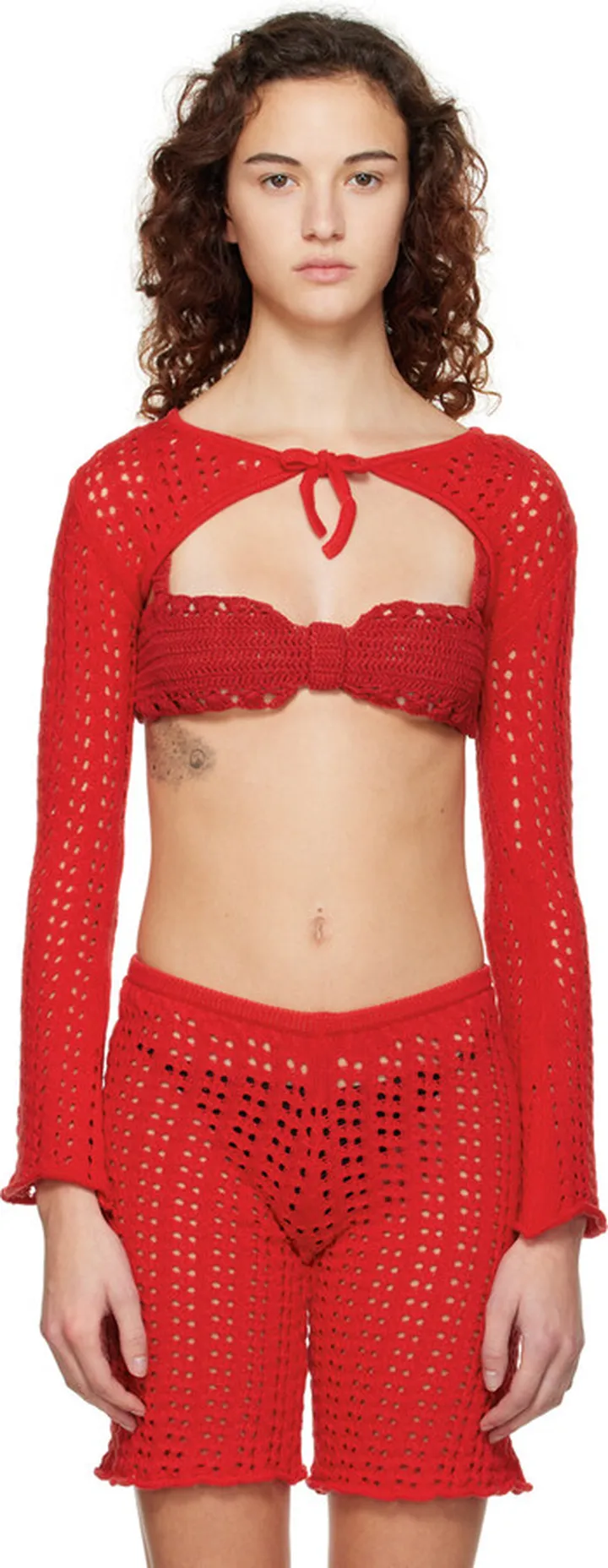 Gimaguas SSENSE Exclusive Red Elia Cardigan
