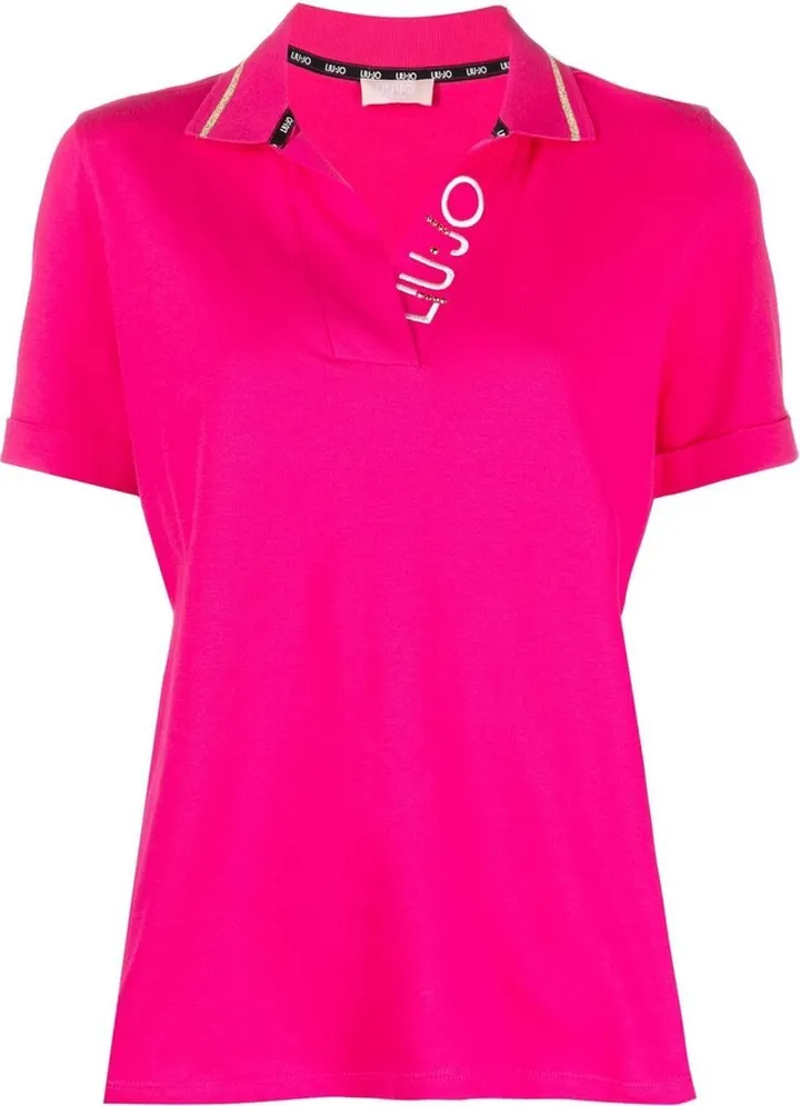 Embroidered Logo Polo Top