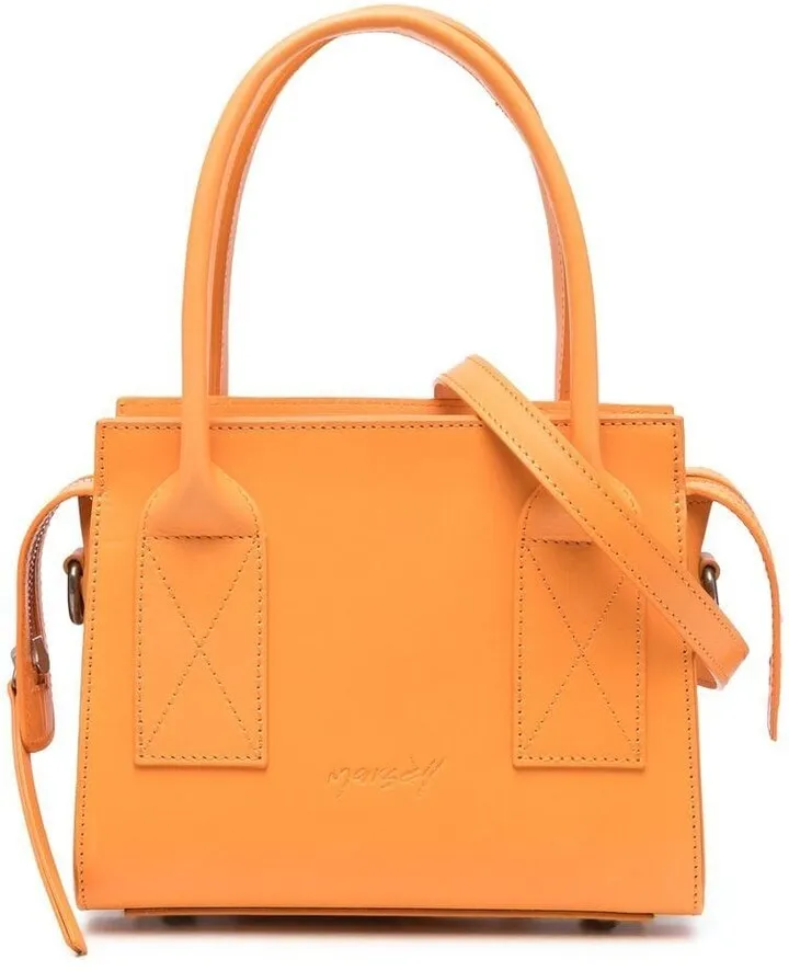 Logo-Detail Leather Tote Bag