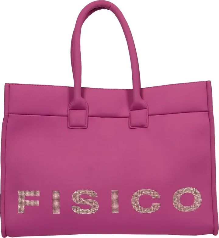 Logo Studded Top Handle Tote